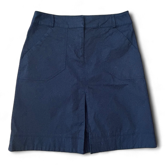 H&M Rock Gr 36 Schwarz Baumwolle Stretch Casual Midi Top Zustand