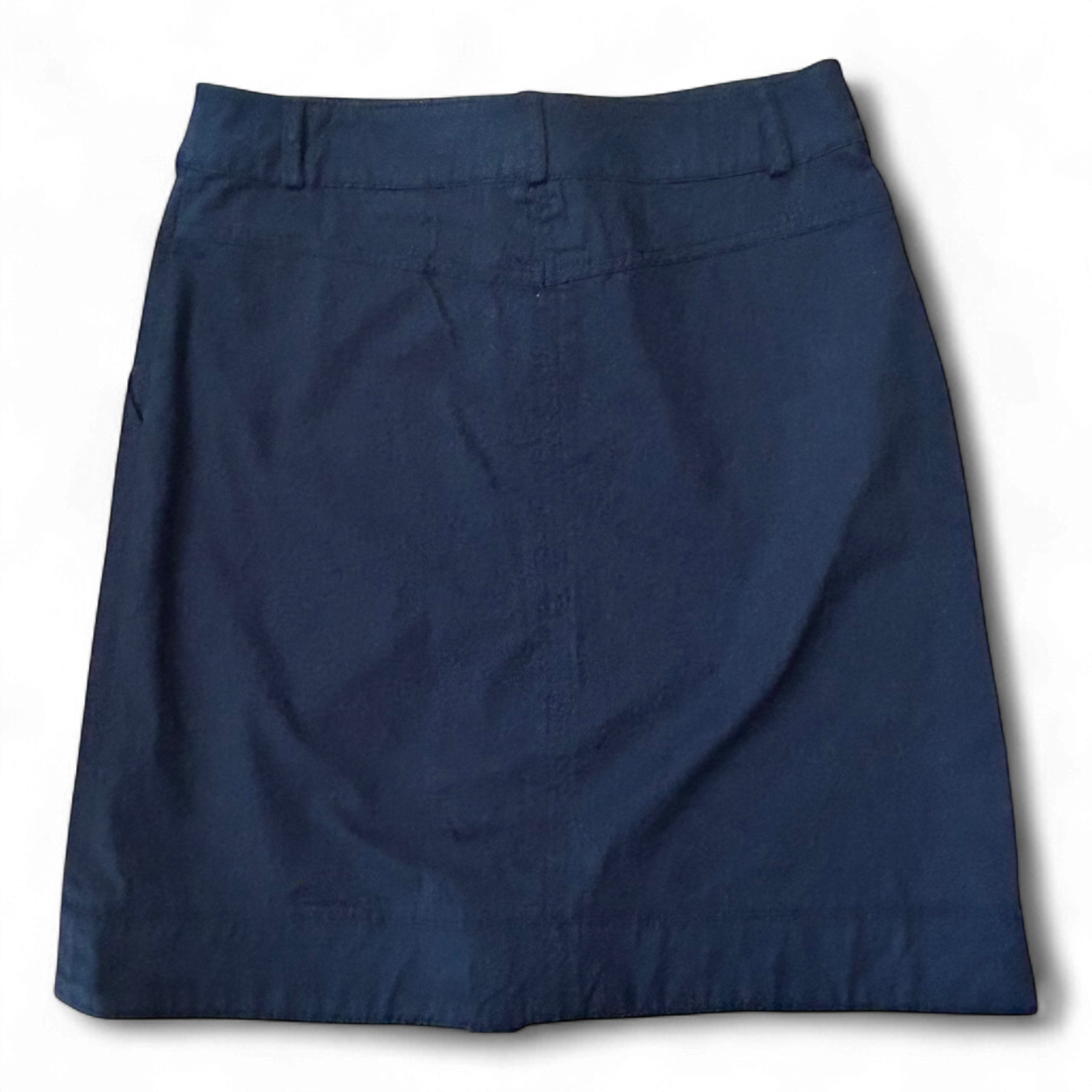 H&M Rock Gr 36 Schwarz Baumwolle Stretch Casual Midi Top Zustand