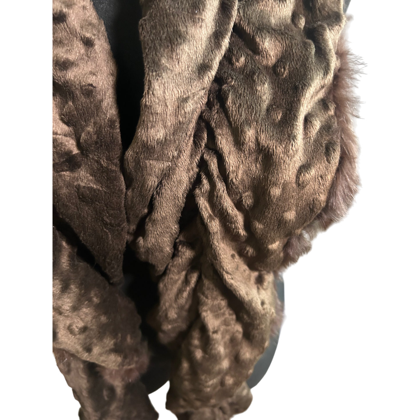 Echtpelz Schal Damen Braun Kaninchenfell Elegant Winter Accessoire