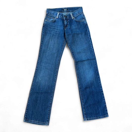 Dolce Gabbana Jeans W28 L32 Made in Italy Straight Leg Denim Strass Y2K Style (Kopie)