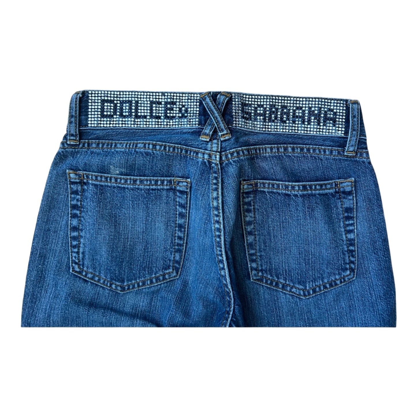 Dolce Gabbana Jeans W28 L32 Made in Italy Straight Leg Denim Strass Y2K Style (Kopie)