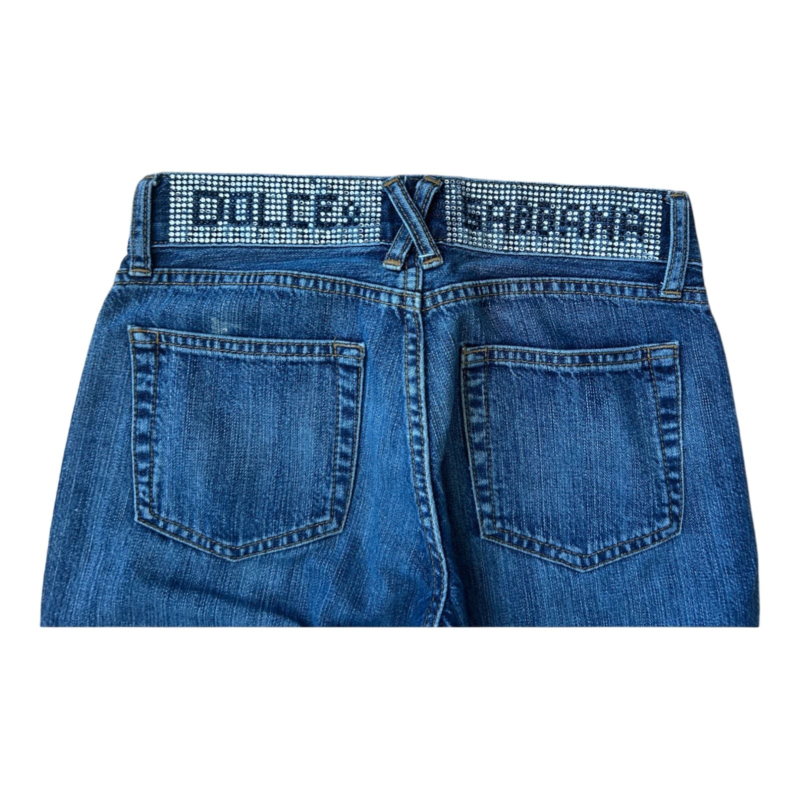 Dolce Gabbana Jeans W28 L32 Made in Italy Straight Leg Denim Strass Y2K Style (Kopie)
