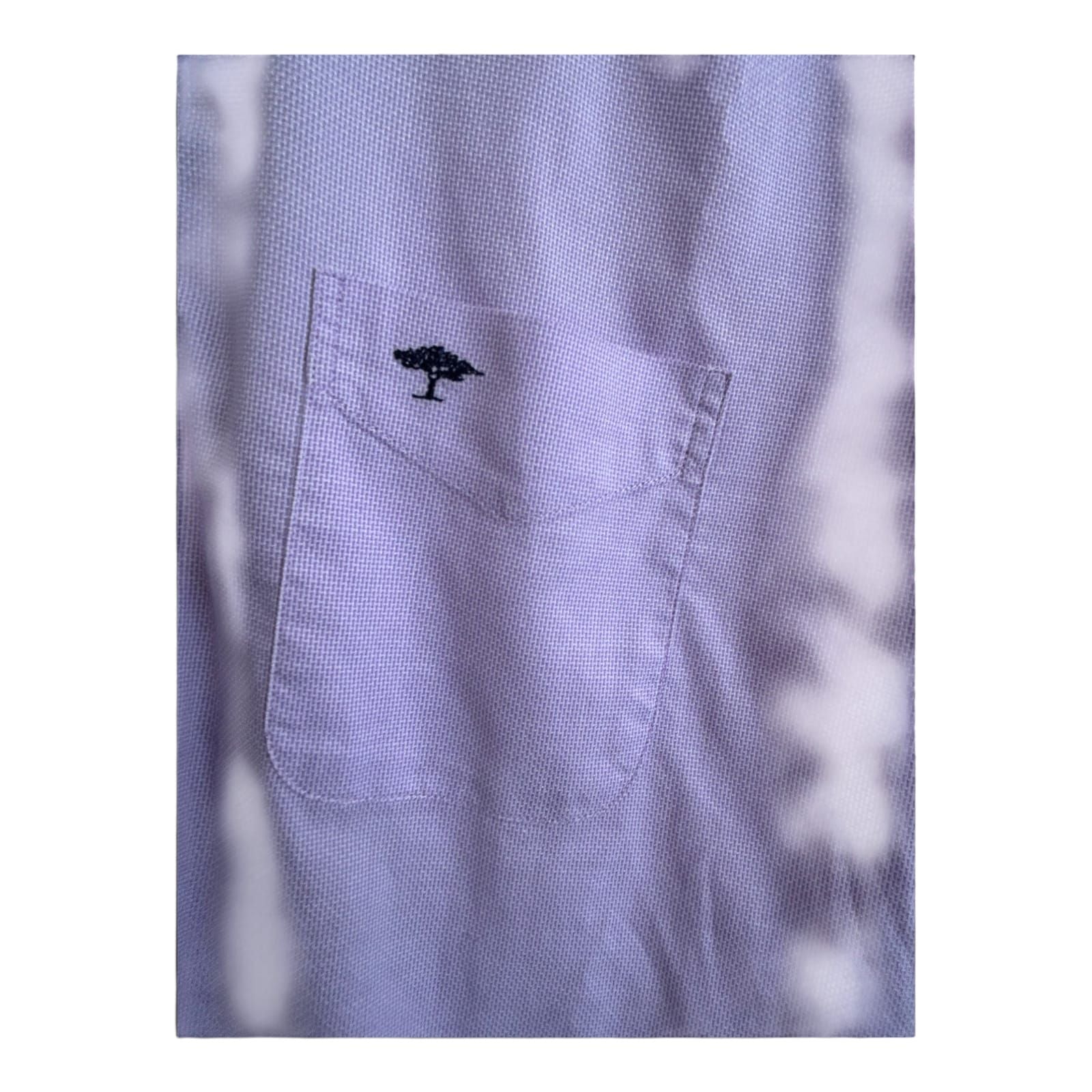 Fynch Hatton Hemd M (39/40) lila Baumwolle Button Down Baumwollhemd Langarm