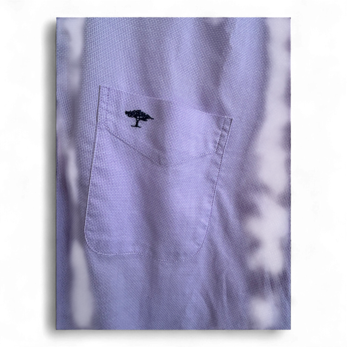 Fynch Hatton Hemd M (39/40) lila Baumwolle Button Down Baumwollhemd Langarm