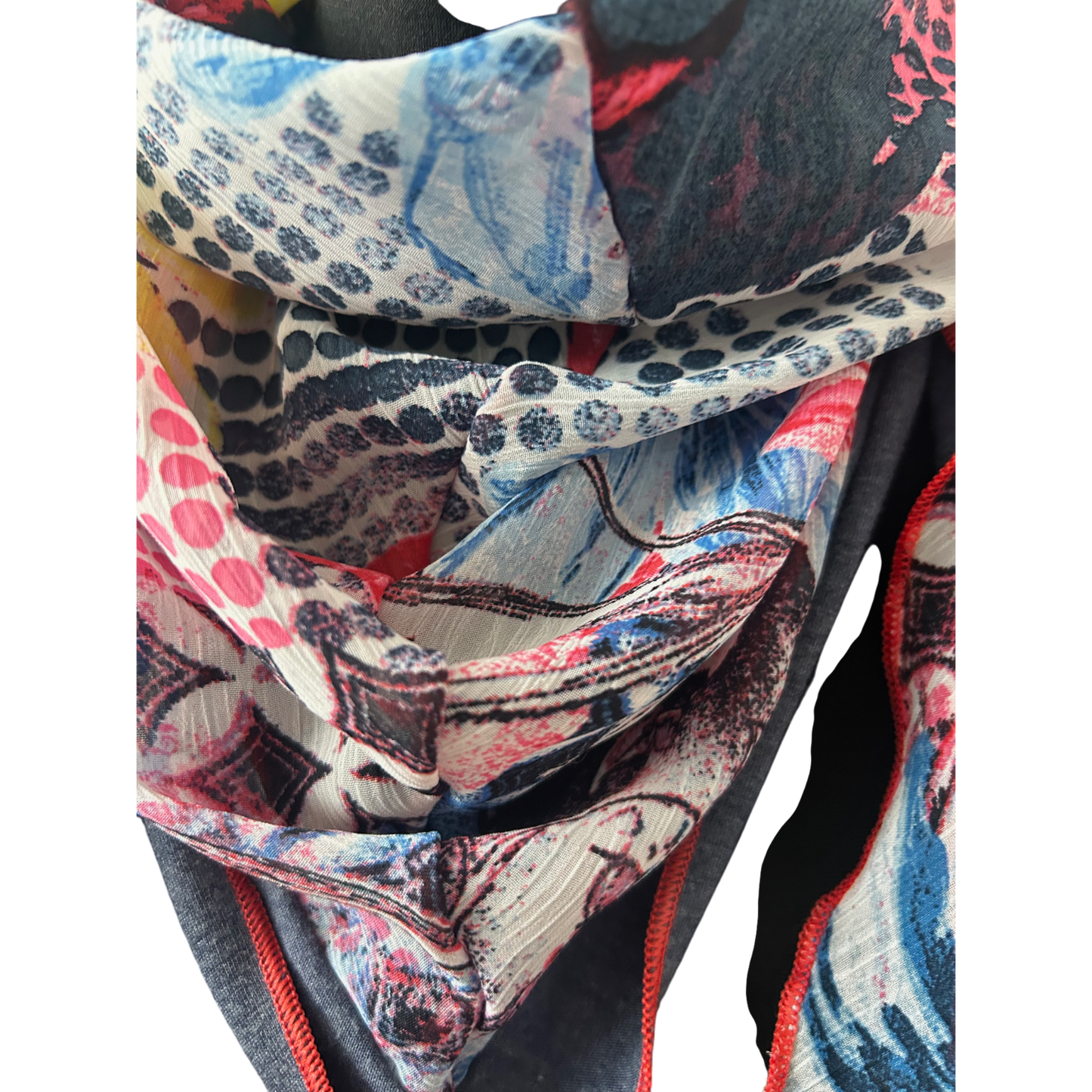 Buntes Damen Halstuch Muster Tuch Schal Polyester Leicht Sommer Bunt