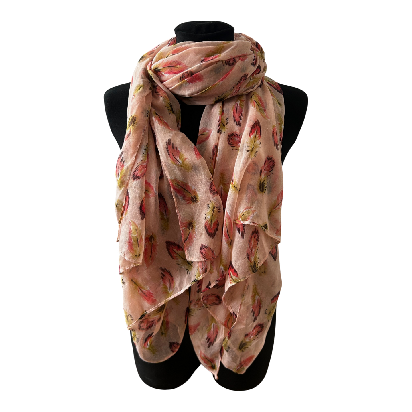 Wunderschöner Damen Schal Tuch Blumen Muster Rosa Sommer Leicht Elegant