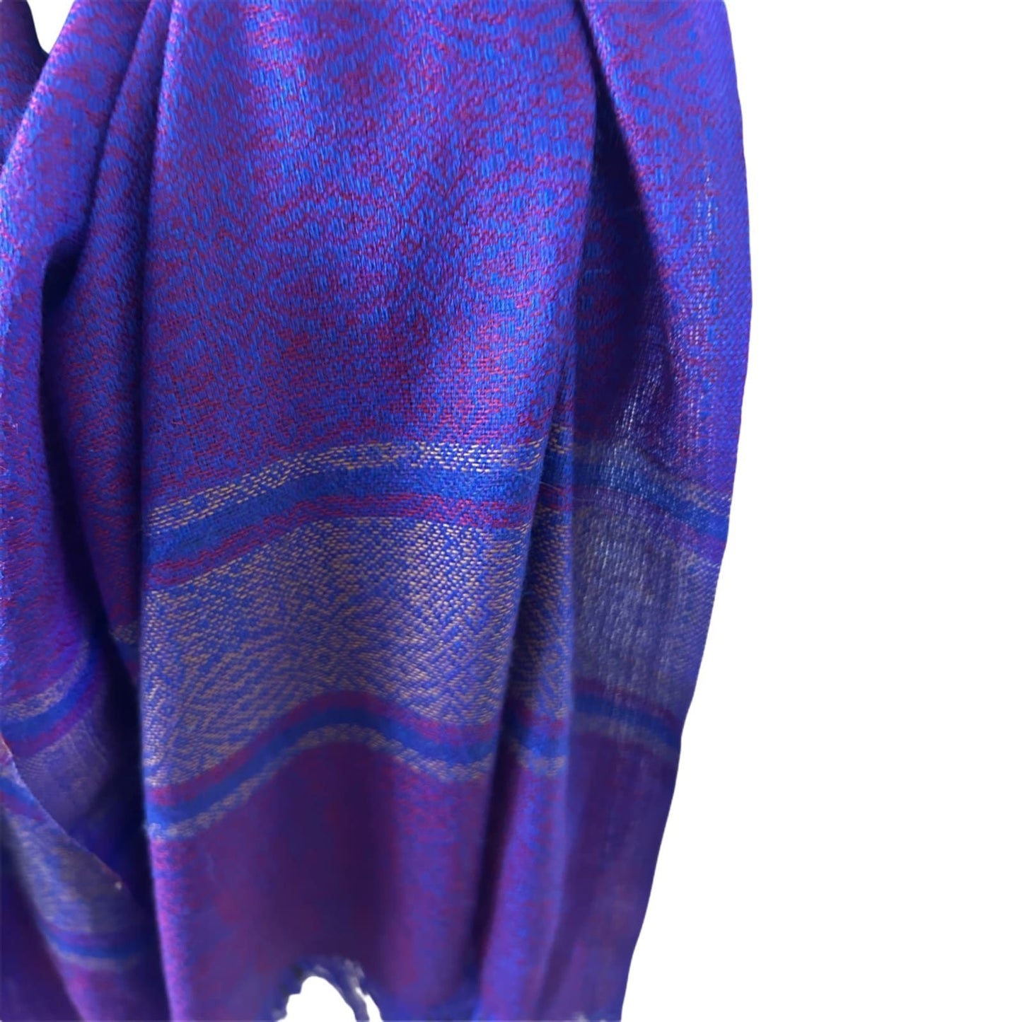 Wunderschöner Damen Schal Tuch 60 x 190 cm Lila Violett Viskose Mix