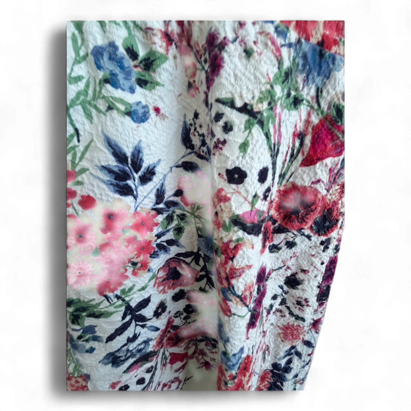 Yessica Kleid Damen Dress Damenkleid Gr. 40 Weiß Blumen Fit Flare Futter Elegant