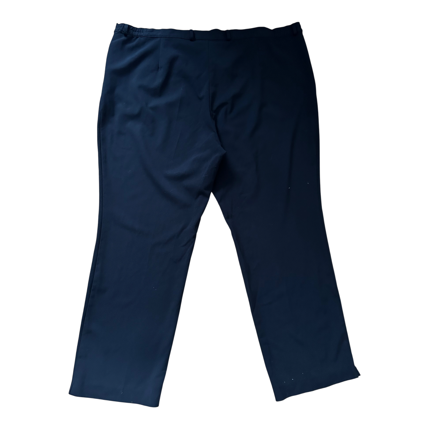 C&A Damen Stoffhose Gr 50 Schwarz Stretch Elegant Komfortbund Schlitz