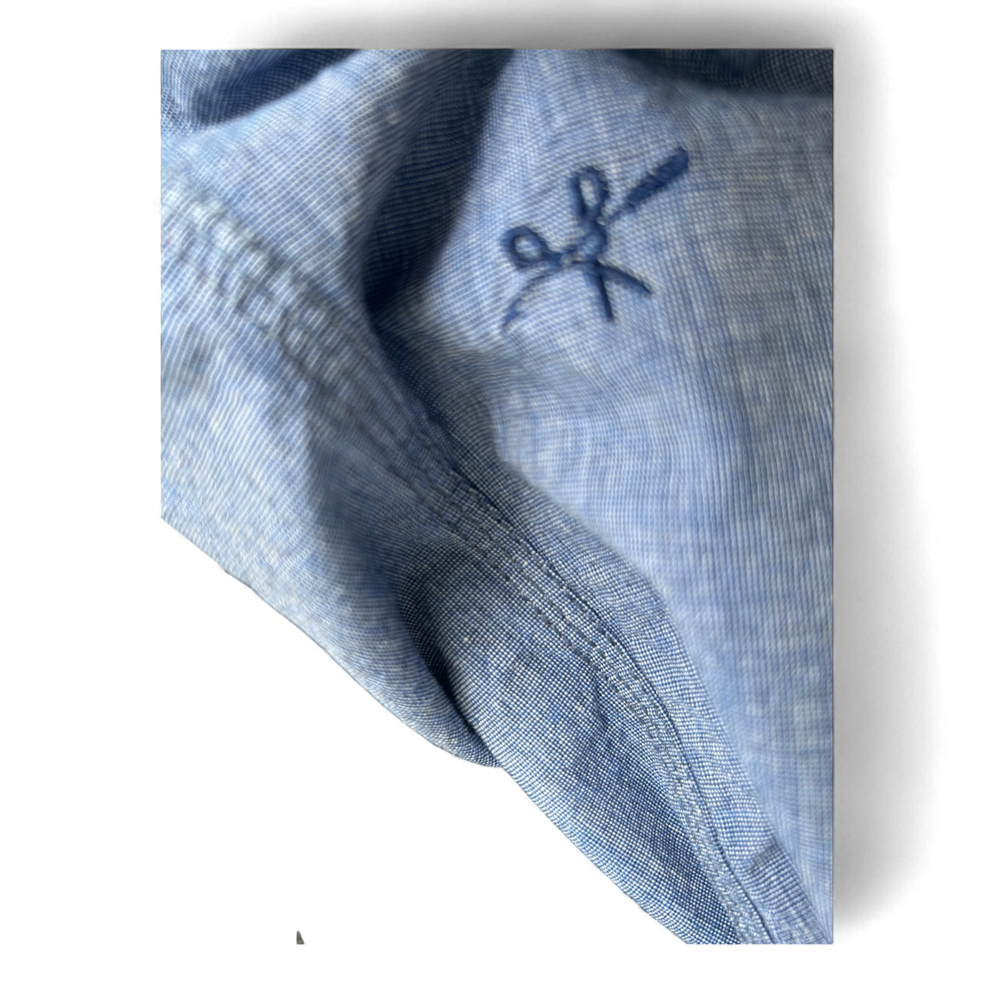 RIVSD-CO Hemd M blau Kontrastfutter modern fit Stickerei top Zustand