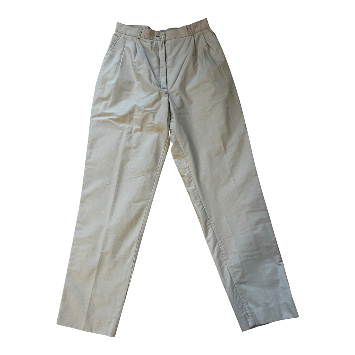 Vintage Damen Thermohose Gr 34 Hellgrau Baumwolle Gefuettert Winter Klassic Neu