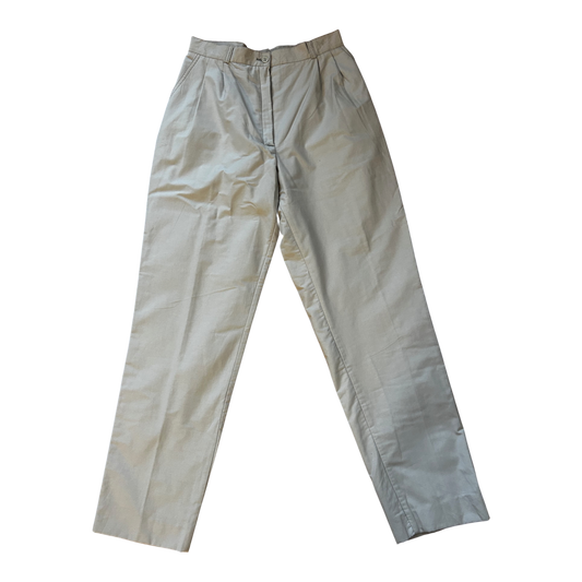 Vintage Damen Thermohose Gr 34 Hellgrau Baumwolle Gefuettert Winter Klassic Neu