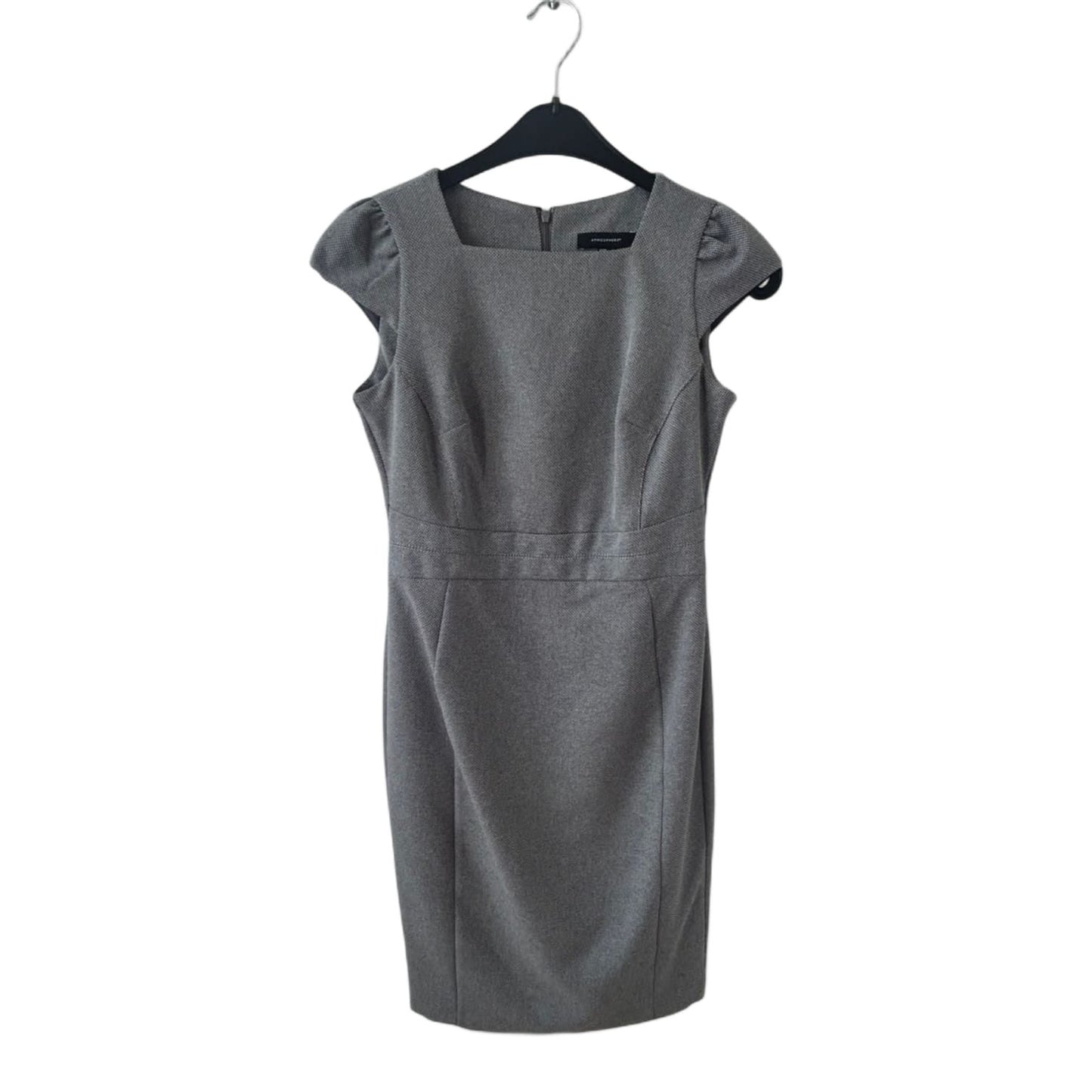 Atmosphere Kleid Damen Dress Damenkleid Gr. 36 Grau Business Gefüttert Elegant