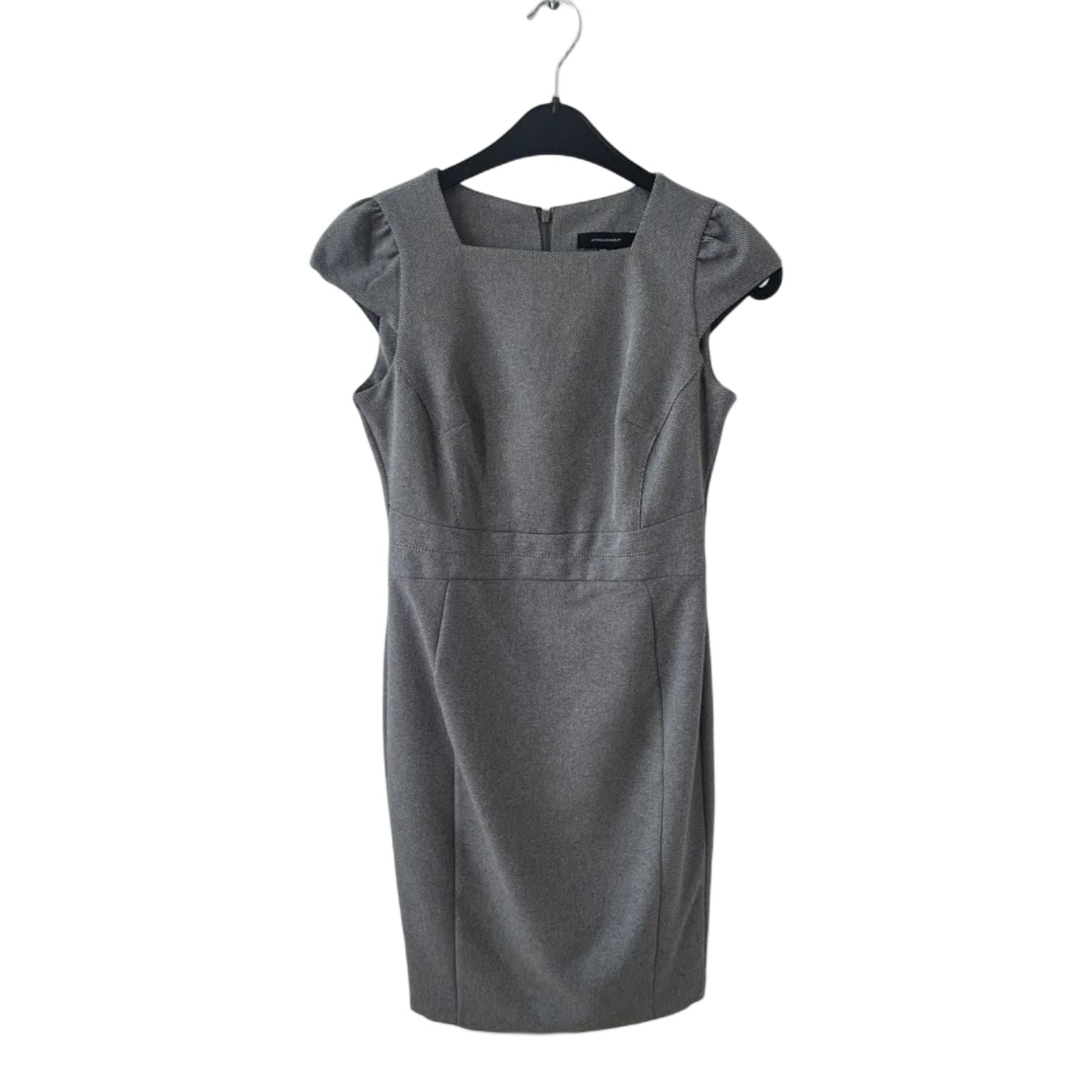 Atmosphere Kleid Damen Dress Damenkleid Gr. 36 Grau Business Gefüttert Elegant