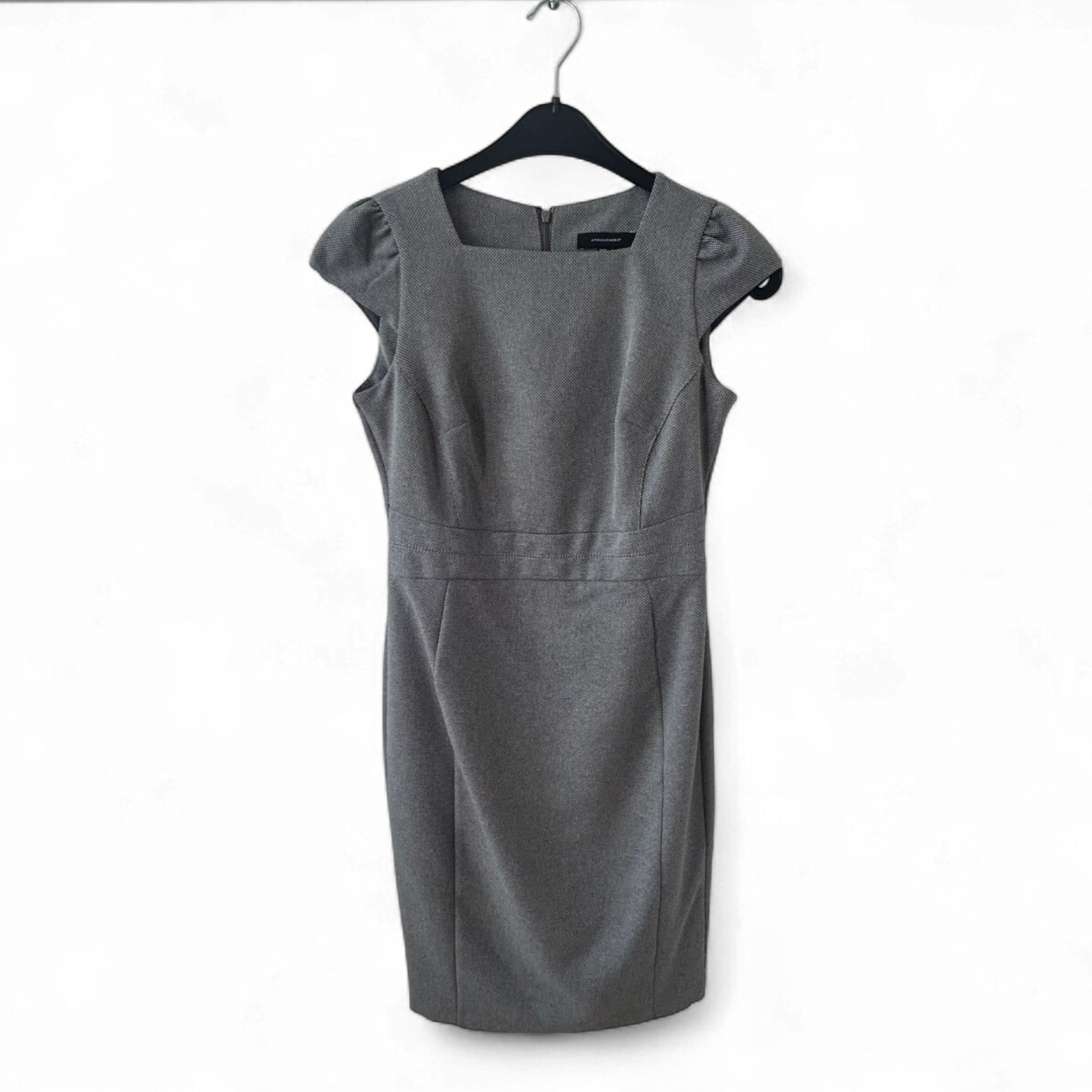 Atmosphere Kleid Damen Dress Damenkleid Gr. 36 Grau Business Gefüttert Elegant