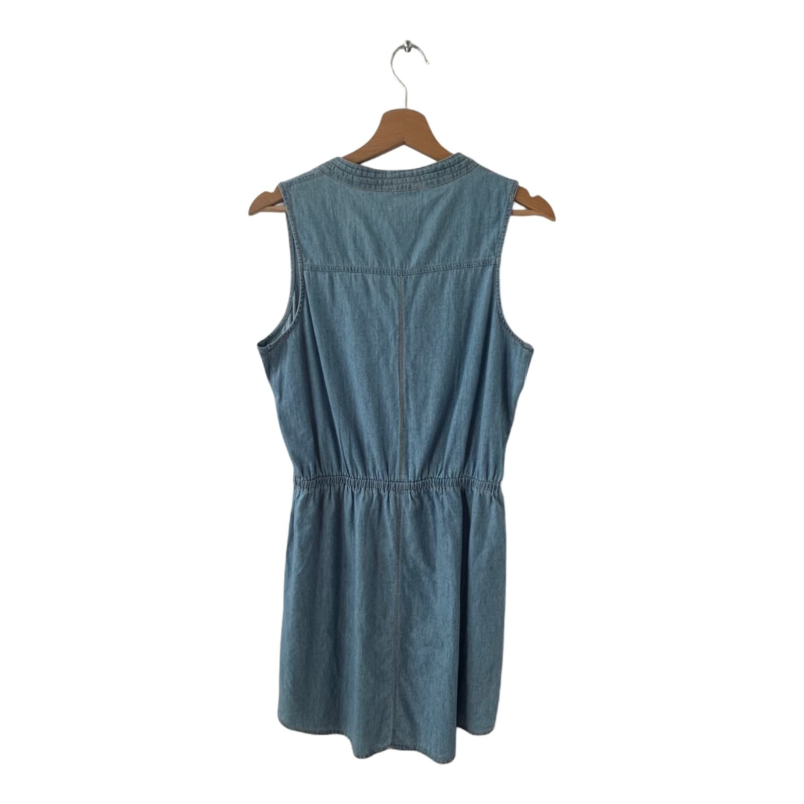 Colloseum Kleid Damen Dress Damenkleid Gr. S Jeanskleid Denim Ärmellos Baumwolle