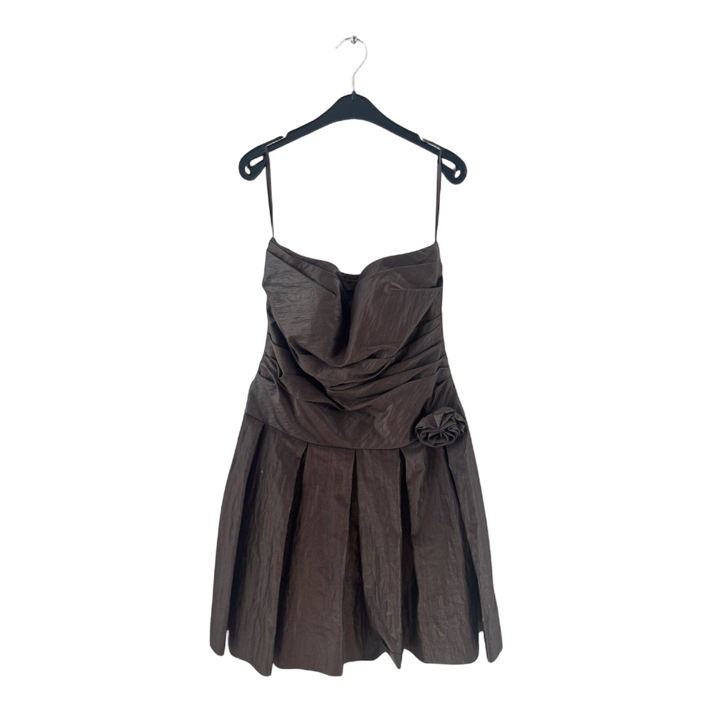 Jake*s Kleid Damen Dress Damenkleid Gr. 38 Braun Cocktail Faltenrock Elegant Neu