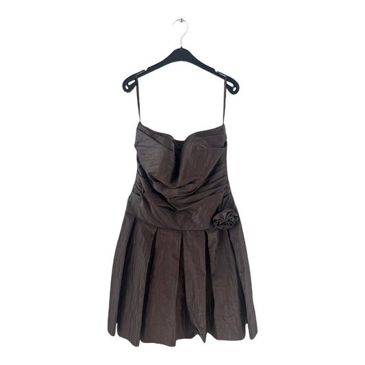 Jake*s Kleid Damen Dress Damenkleid Gr. 38 Braun Cocktail Faltenrock Elegant Neu