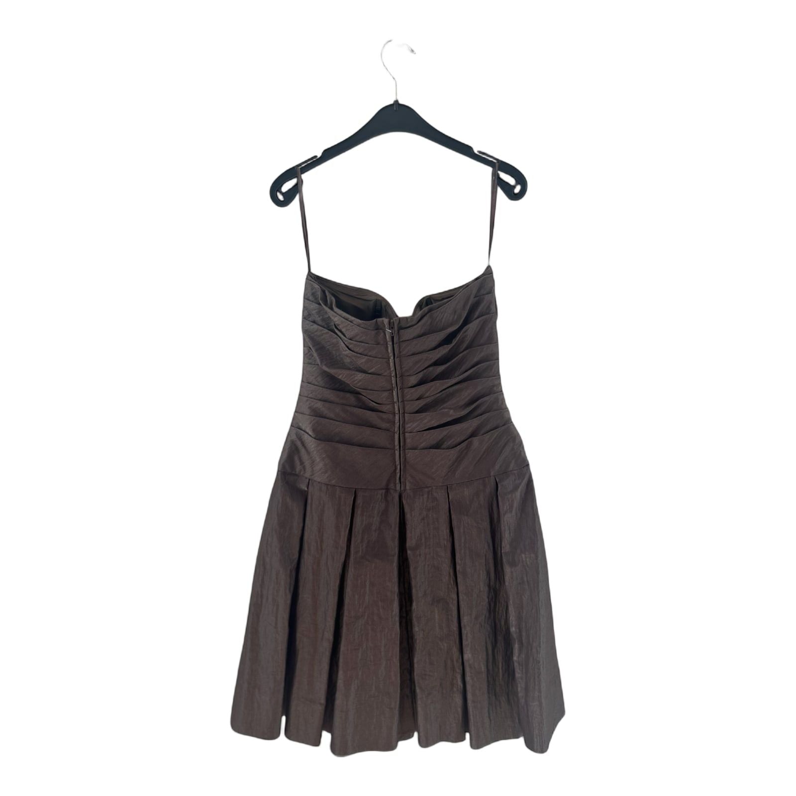 Jake*s Kleid Damen Dress Damenkleid Gr. 38 Braun Cocktail Faltenrock Elegant Neu