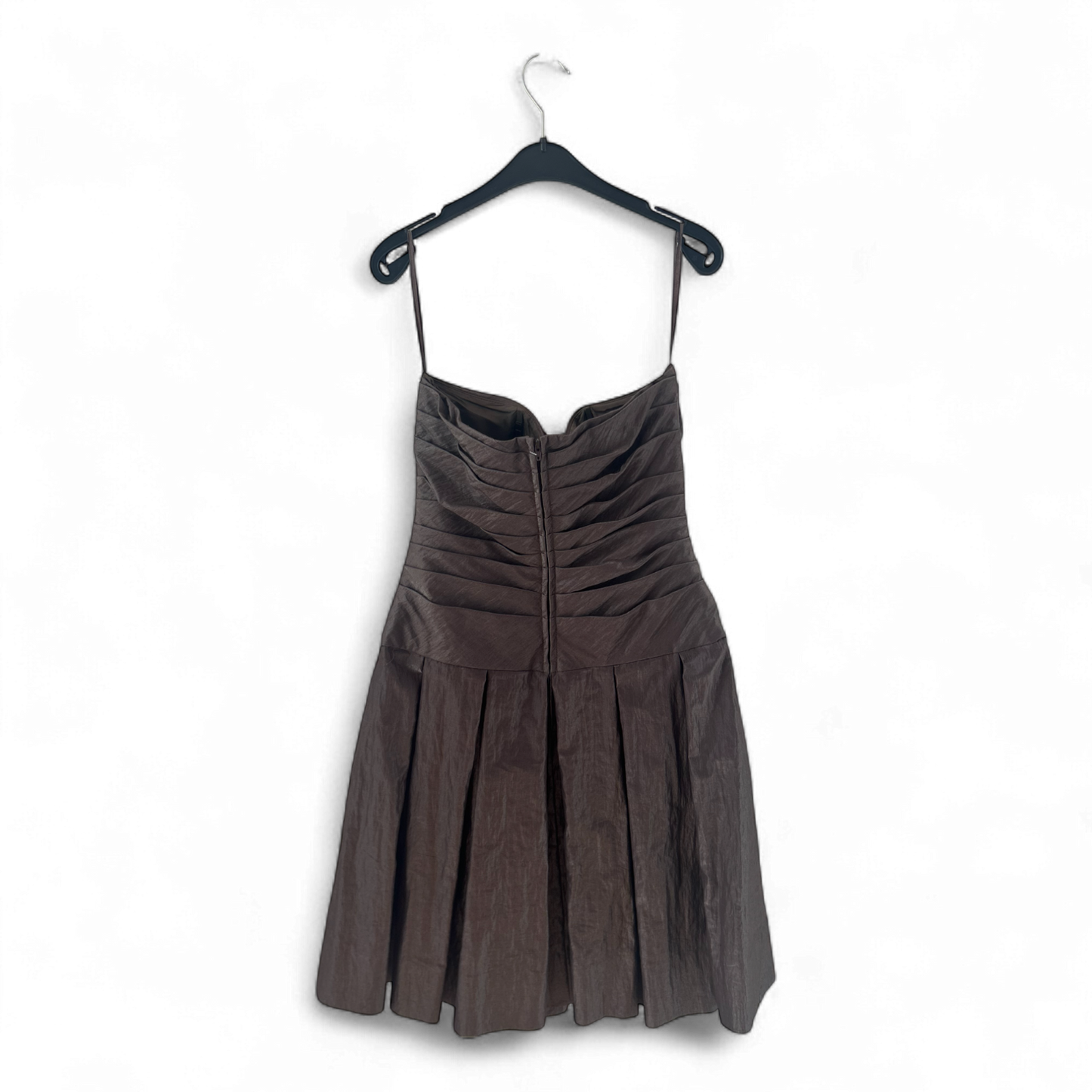 Jake*s Kleid Damen Dress Damenkleid Gr. 38 Braun Cocktail Faltenrock Elegant Neu