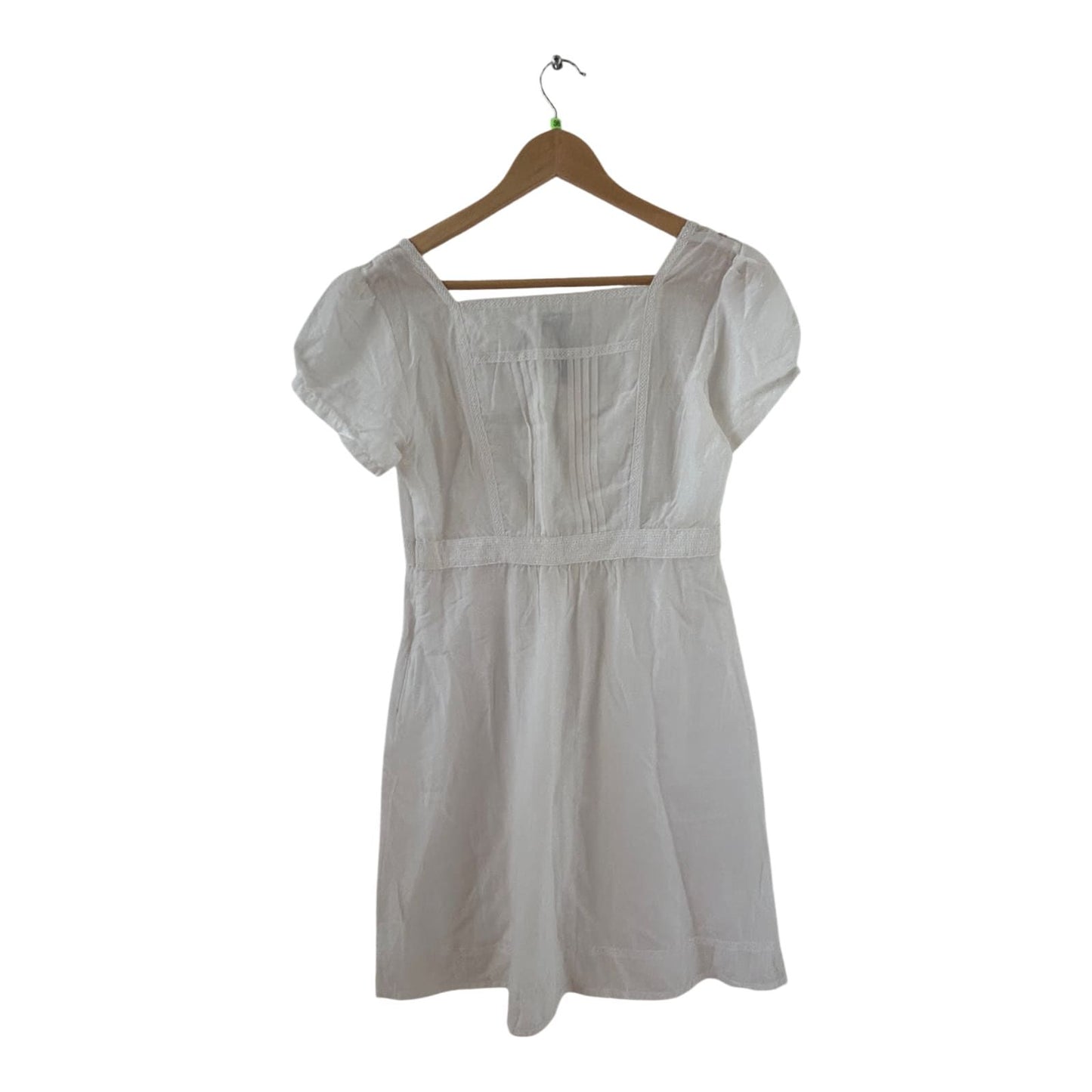 Vero Moda Kleid Damen Dress Damenkleid Gr. 38 Weiß Kurzarm Empire Sommer Neu