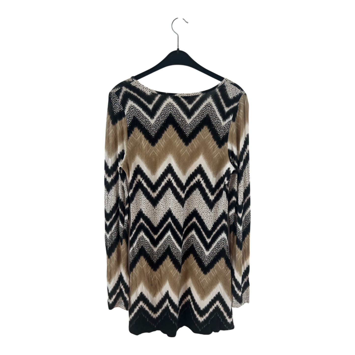 Boysens Kleid Damen Dress Damenkleid Gr. 38 Muster Langarm Viskose Tunika Look