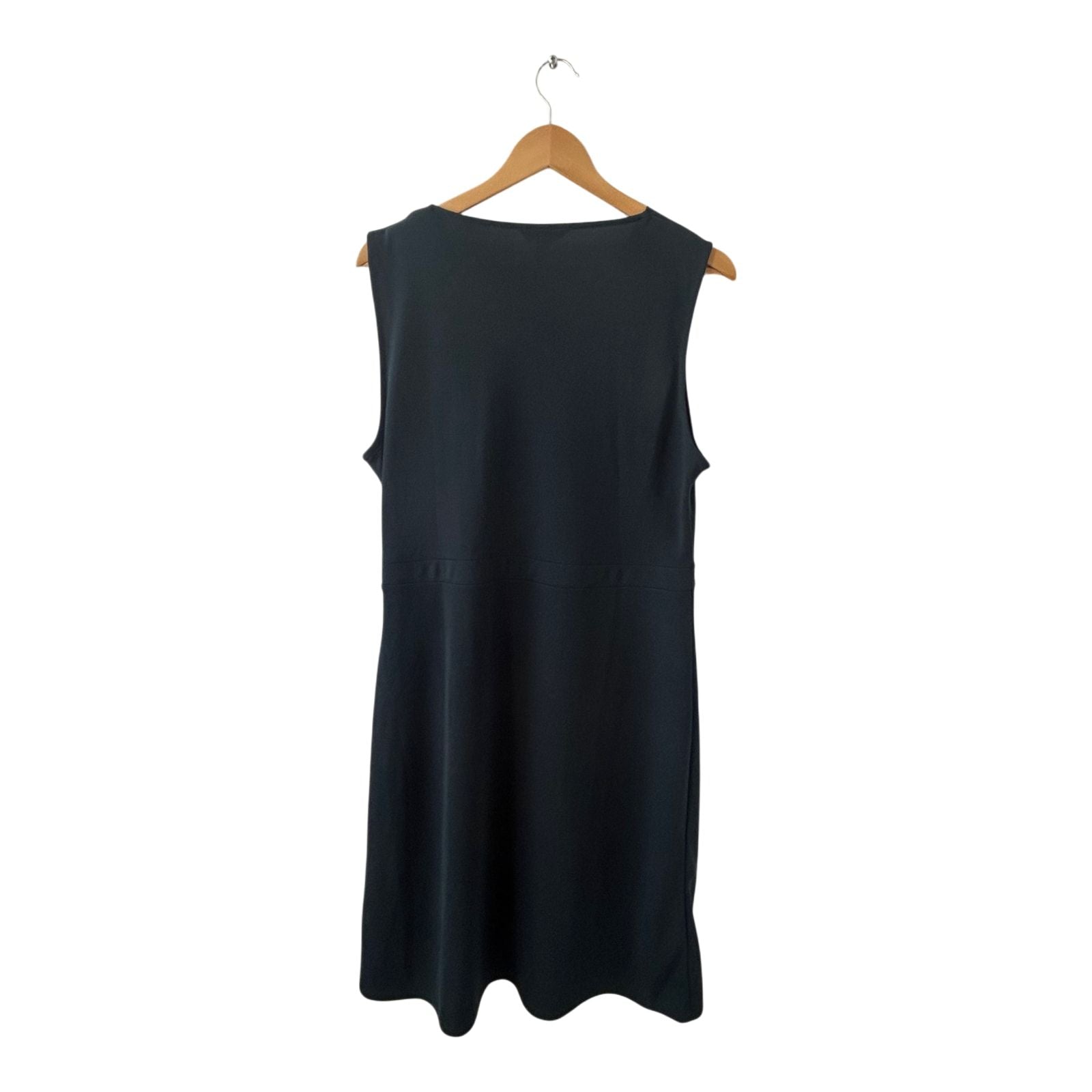 H&M Kleid Damen Dress Damenkleid Gr. L Dunkelgrün Wickeloptik Gürtel Elegant Neu