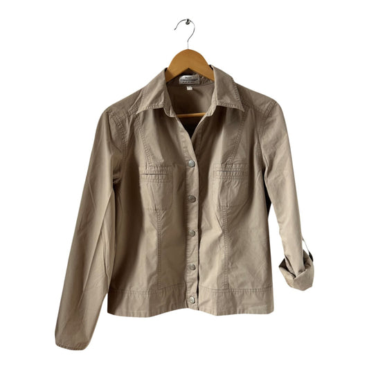 Best Connections Bluse Beige Gr 38 Baumwolle Krempelarm Casual Sommer Look