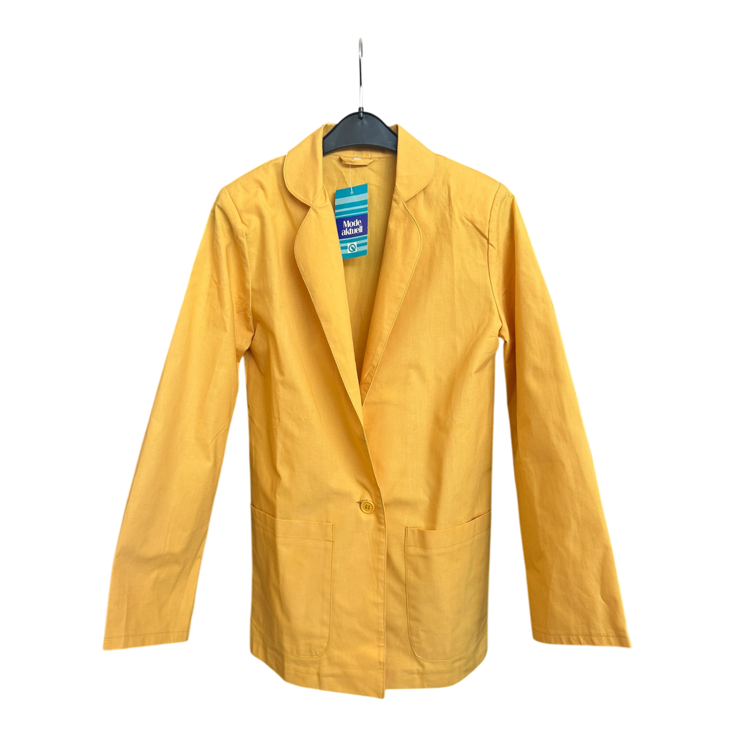Quelle Vintage Blazer Damen Gr 34 Gelb Retro Stil Neu Ungetragen Elegant