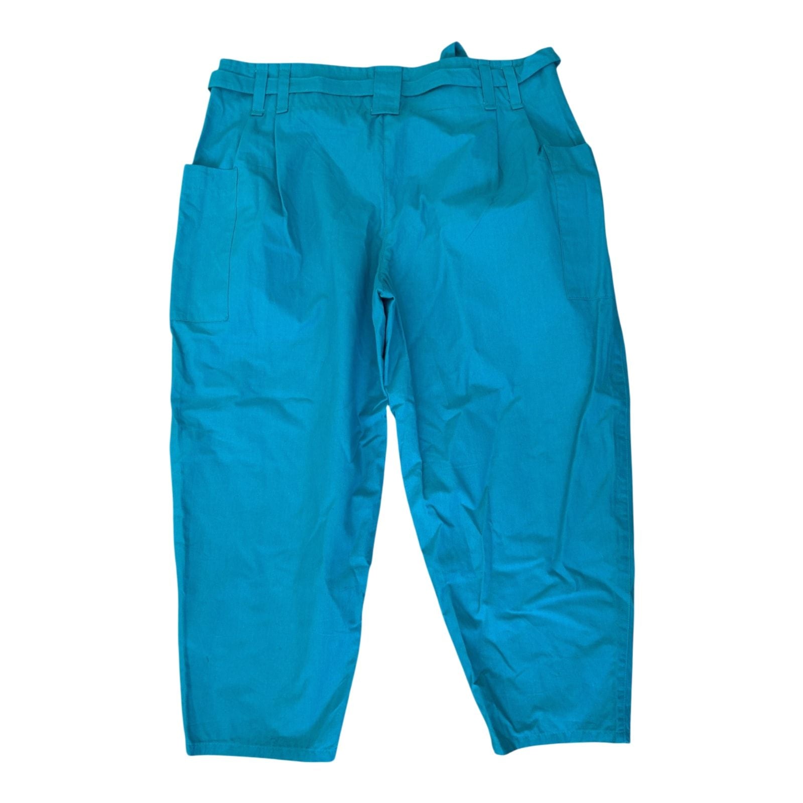 🔹 Weite Damenhose | Gr. 40 | Türkis-Blau | Bequemer Schnitt 🔹