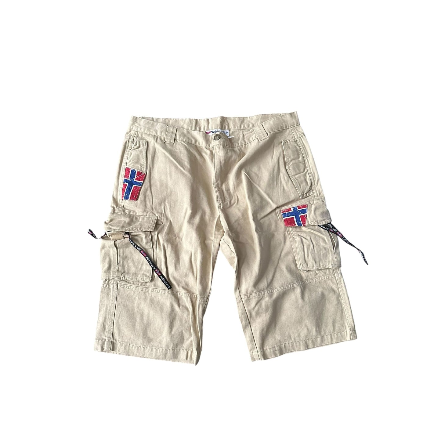Nebulos Hose Männer Shorts Beige, Norway Style, XXL Gr. 54 🇳🇴
