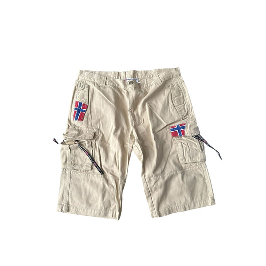 Nebulos Hose Männer Shorts Beige, Norway Style, XXL Gr. 54 🇳🇴