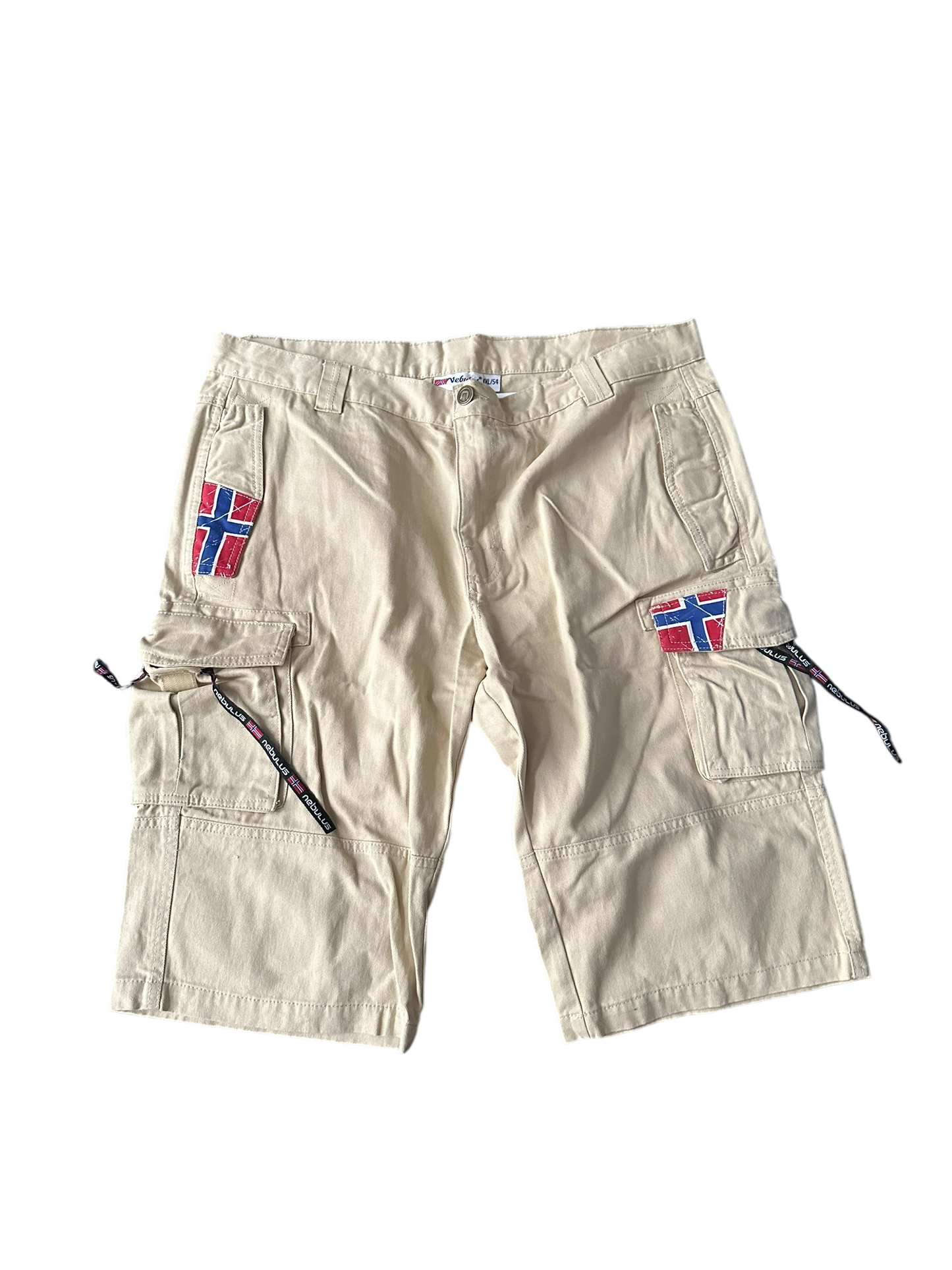 Nebulos Hose Männer Shorts Beige, Norway Style, XXL Gr. 54 🇳🇴