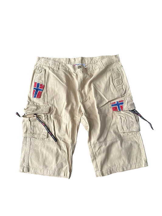 Nebulos Hose Männer Shorts Beige, Norway Style, XXL Gr. 54 🇳🇴