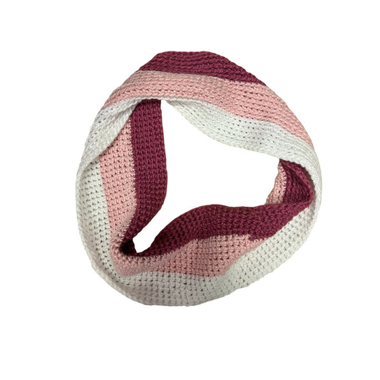 Loop Schal Damen One Size Mottled Rundschal Beere Rosa Creme Weich Gemütlich