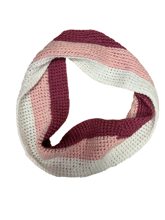 Loop Schal Damen One Size Mottled Rundschal Beere Rosa Creme Weich Gemütlich