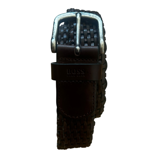 BOSS Herren Gürtel 90 cm Used Look Leder Gürtel Klassisch Vintage