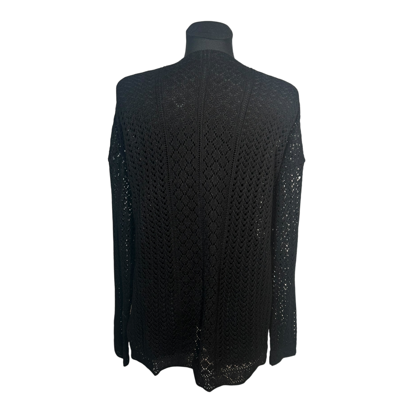 Esmara Damen Strickjacke Cardigan Größe M Schwarz Baumwolle Polyester