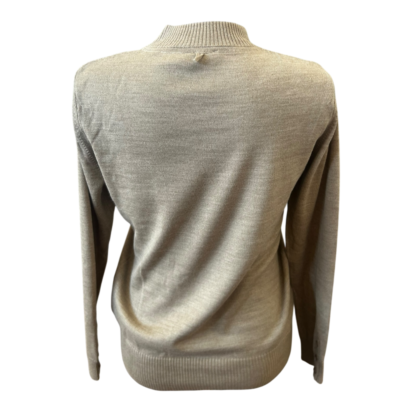 Damen Pullover Sixth Sense Größe S Beige Merinowolle Stehkragen Klassisch
