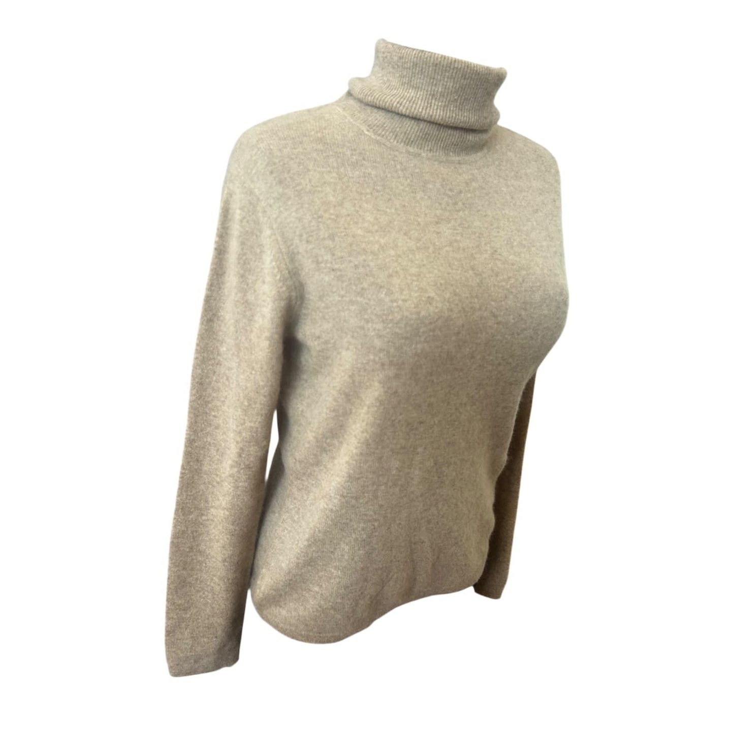 APT 9 Kaschmir Pullover Damen Rollkragen Gr M Beige Winter Luxus