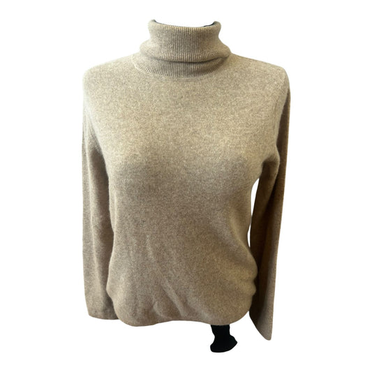 APT 9 Kaschmir Pullover Damen Rollkragen Gr M Beige Winter Luxus