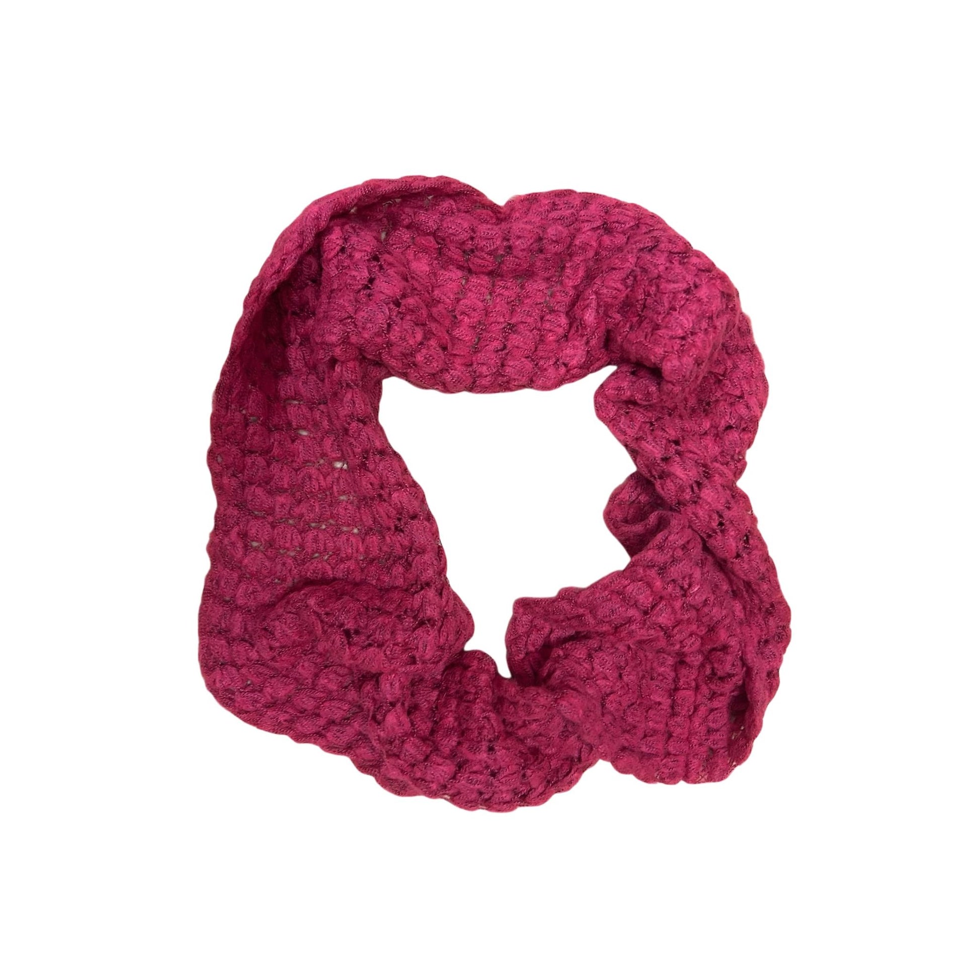 Loop Schal Damen Pink Polyester 25x95 cm Leicht Weich Schick Rundschal Basic