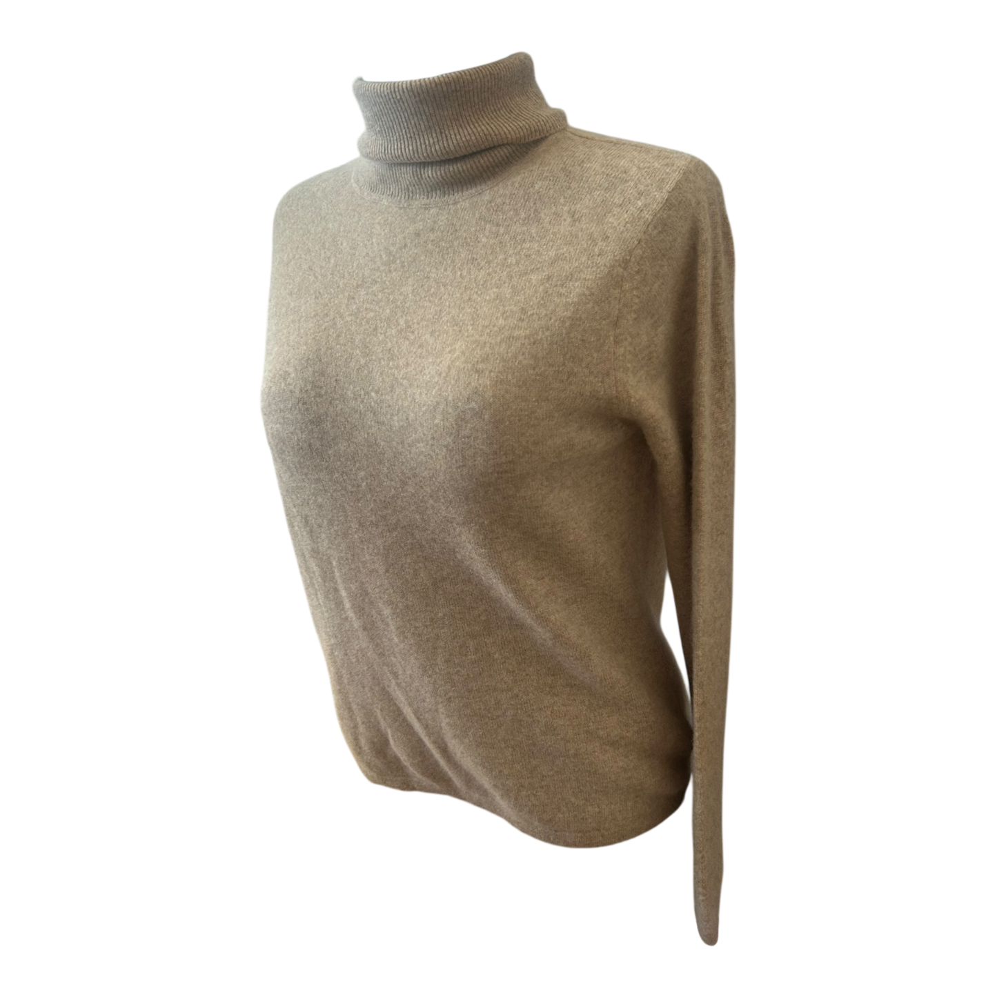 APT 9 Kaschmir Pullover Damen Rollkragen Gr M Beige Winter Luxus