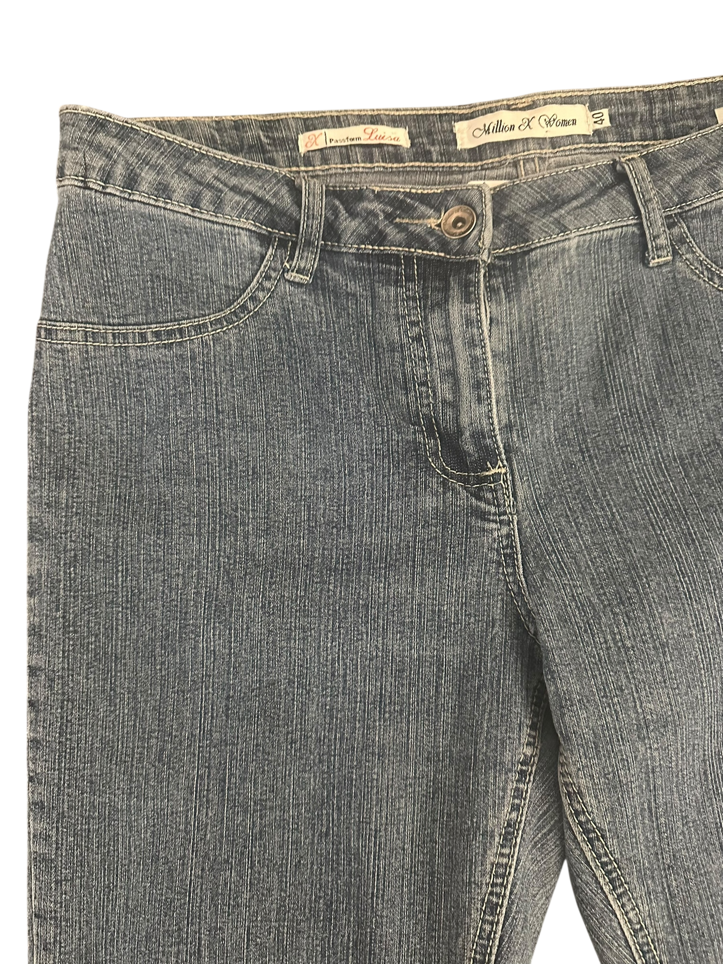 Million X Women Jeans Luisa | Gr. 40 | Hellblau | Stretch-Denim | Damen Jeans - Damenhose