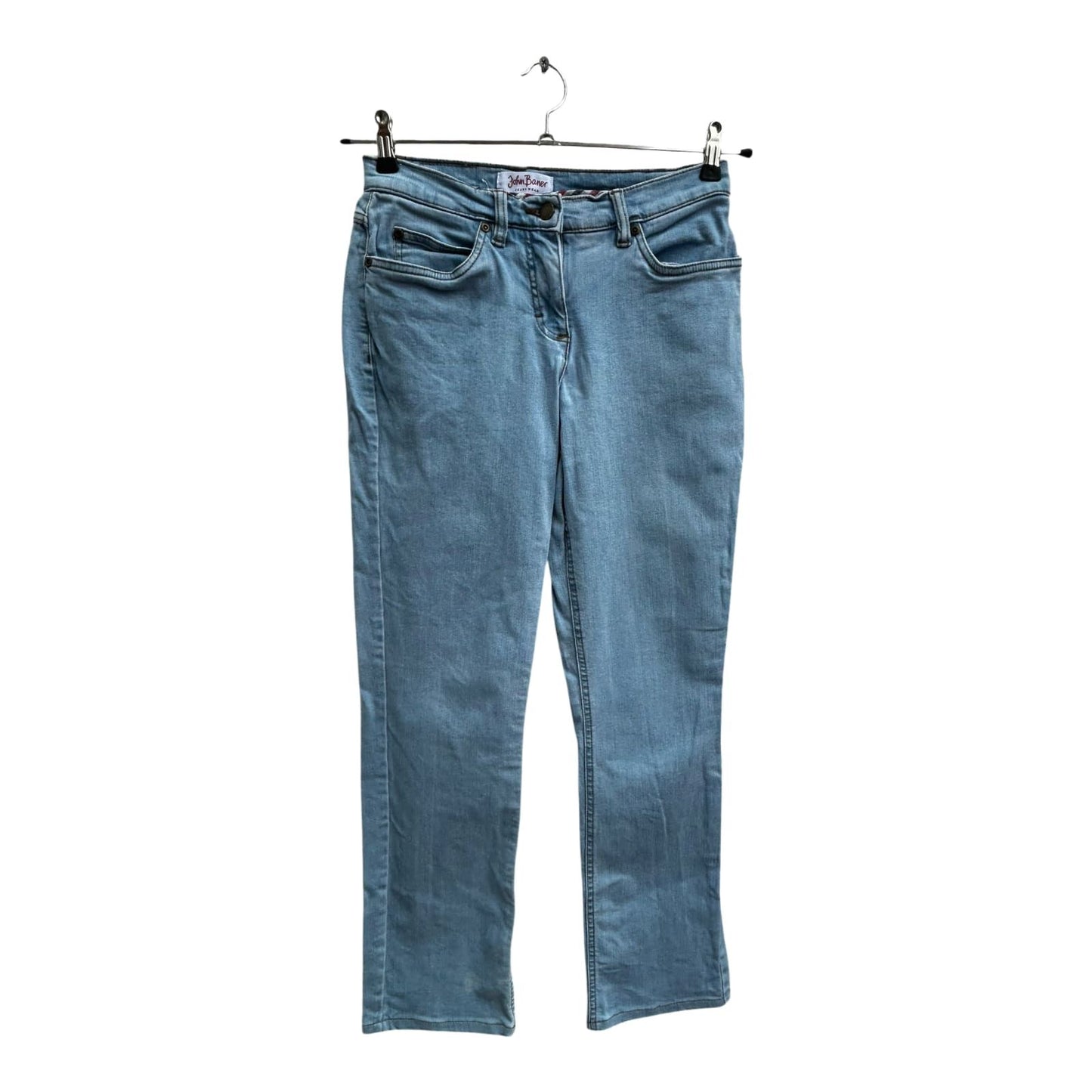 John Baner Damen Jeans Hose Gr 36 Blau Baumwolle Elasthan Stretch