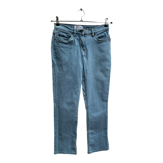 John Baner Damen Jeans Hose Gr 36 Blau Baumwolle Elasthan Stretch