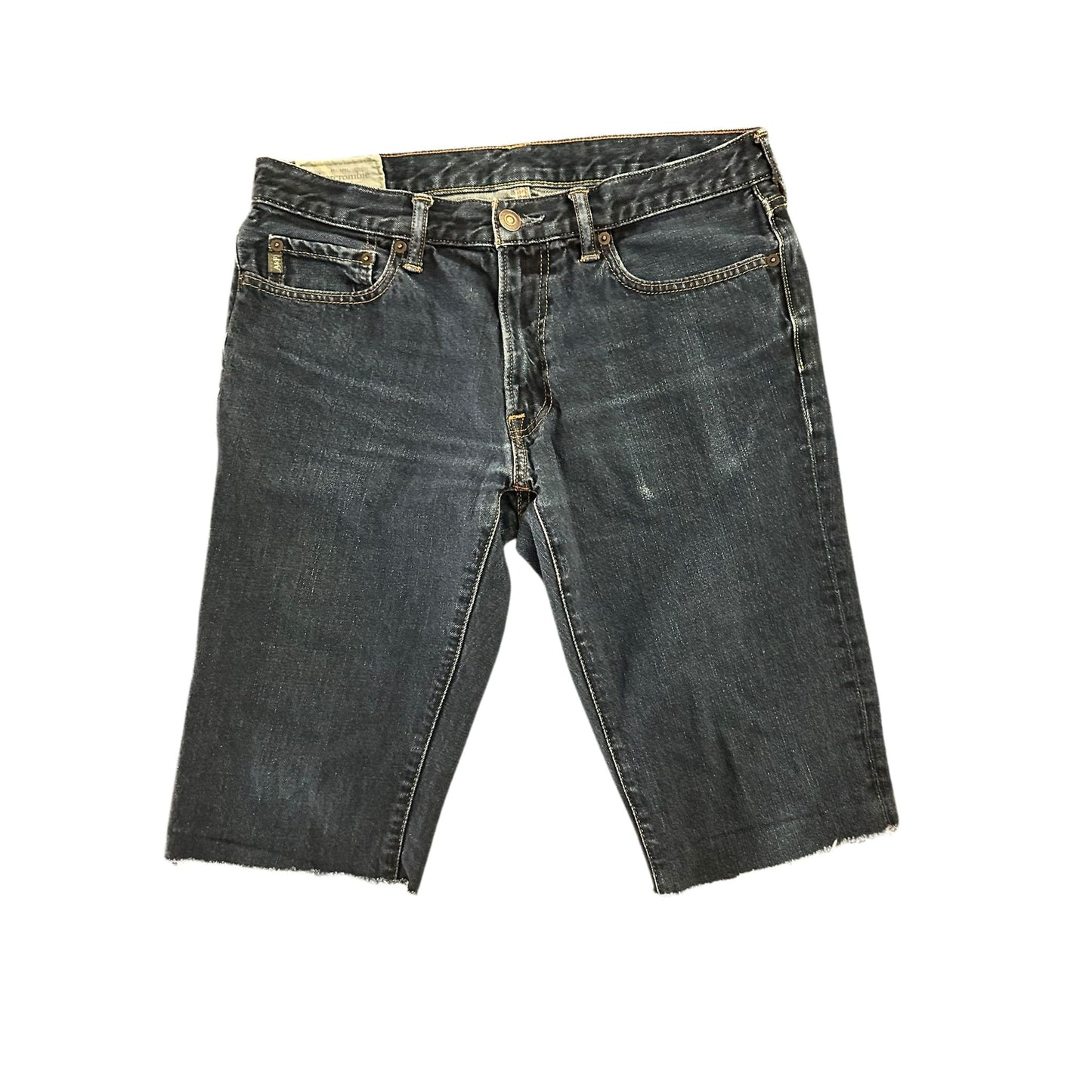 Abercrombie Fitch Jeans Shorts Herren W32 L30 Dunkelblau Denim
