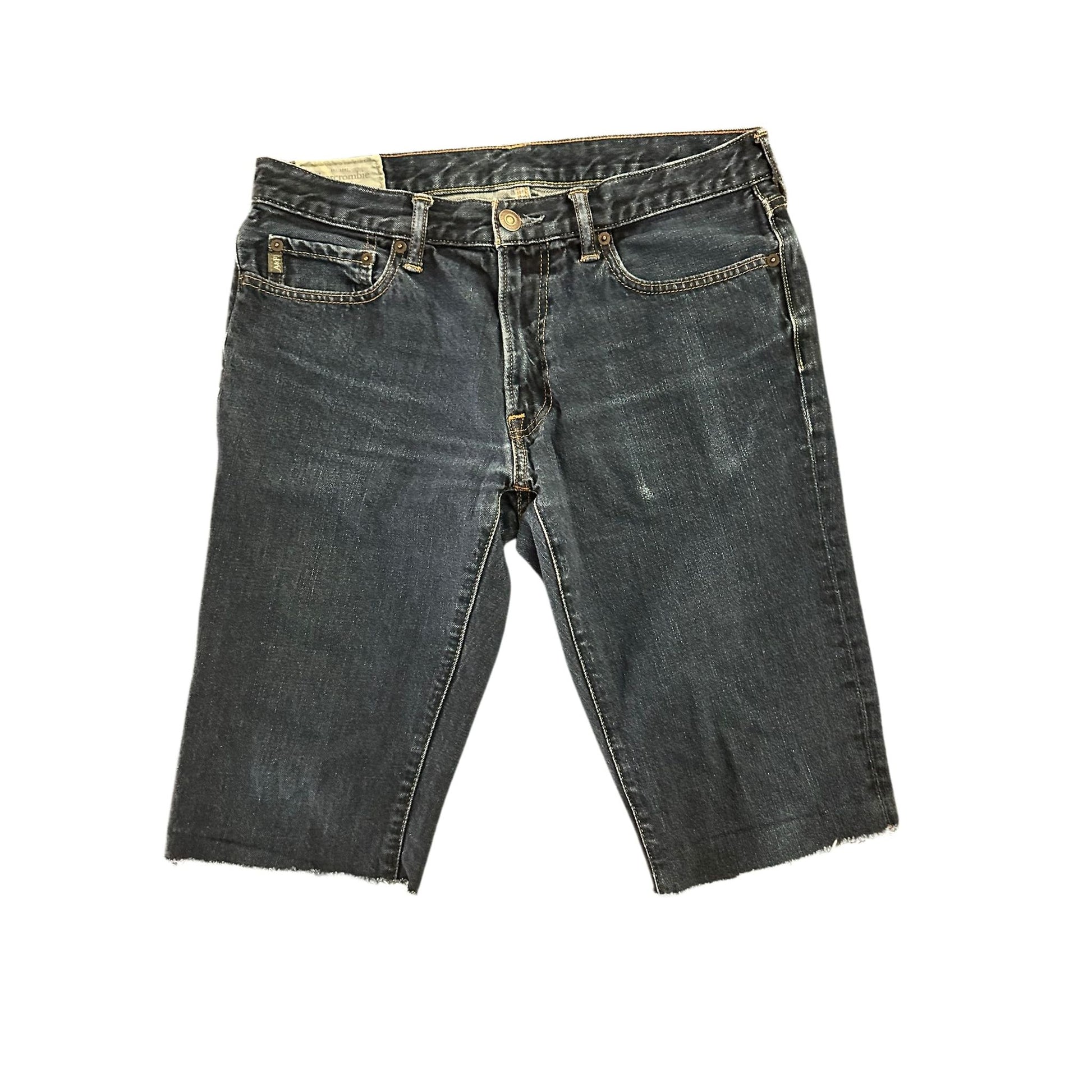 Abercrombie Fitch Jeans Shorts Herren W32 L30 Dunkelblau Denim