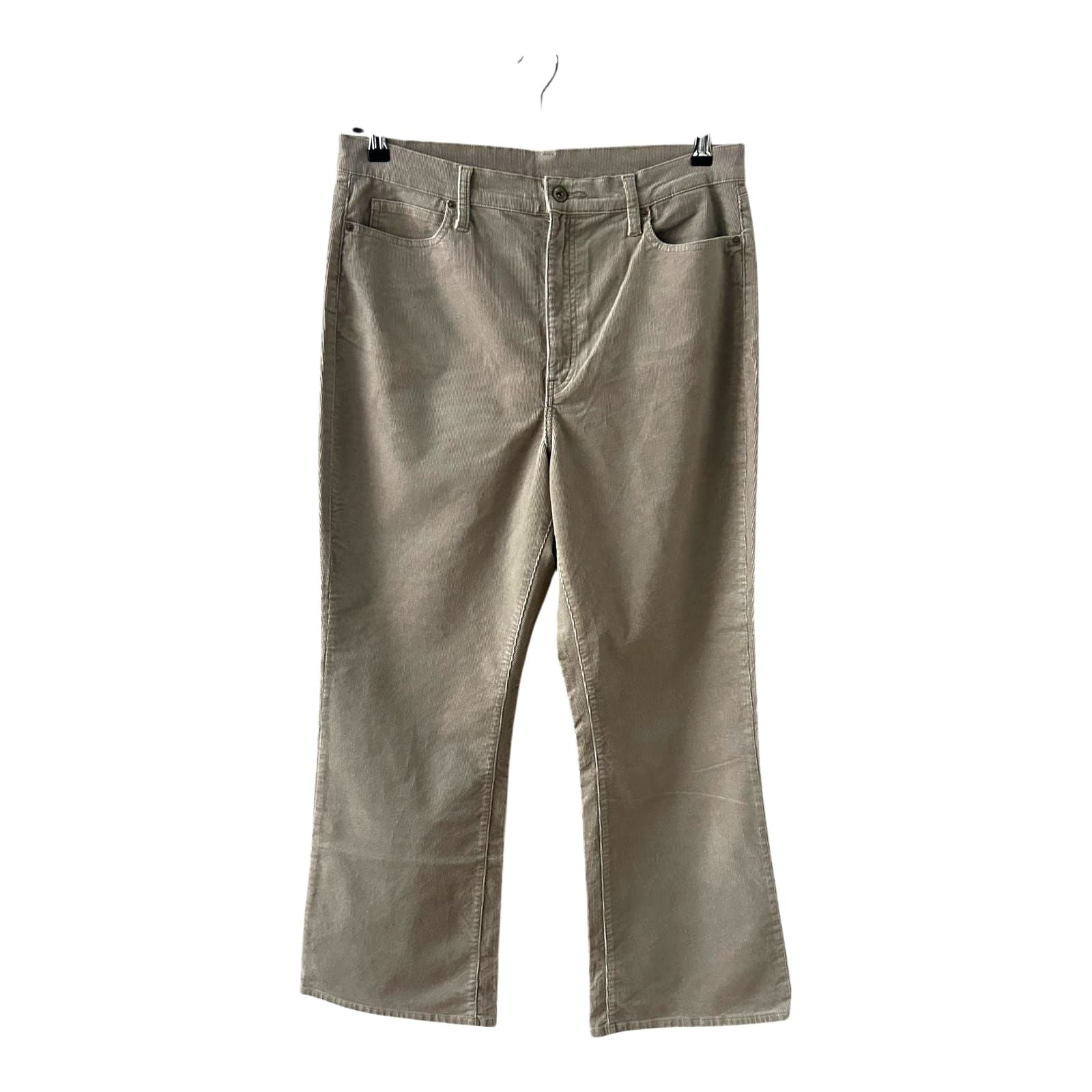 Uniqlo Cordhose Damen Gr 42 Beige Baumwolle Stretch Klassisch Zeitlos Classic
