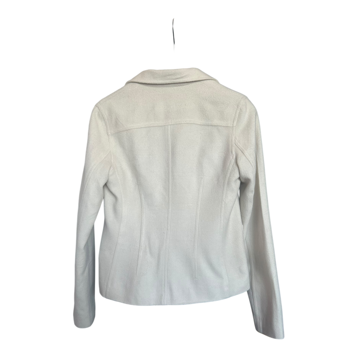 🌟 Fishbone Damen Blazer 36 – Ecru, Polyacryl, Elegant